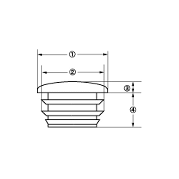 丸パイプ用中栓 外径19.1mmパイプ用 100個セット 肉厚0.8〜1.0mm ceg