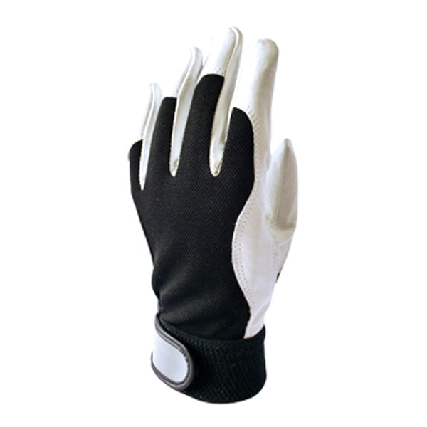 マッスルレザー（ベルト付） 手袋 10双 mci 天然素材等で多様な作業に対応 袖口ベルト部に反射材 豚クレスト革 作業用手袋 ミエローブ